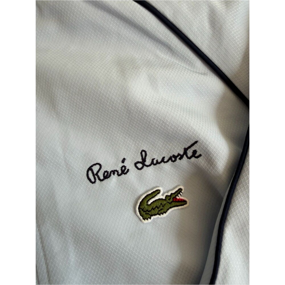 NWT Lacoste Women's Diamond Taffeta Relaxed Fit Track Jacket Phoenix Blue 38 / 6 - Picture 6 of 16
